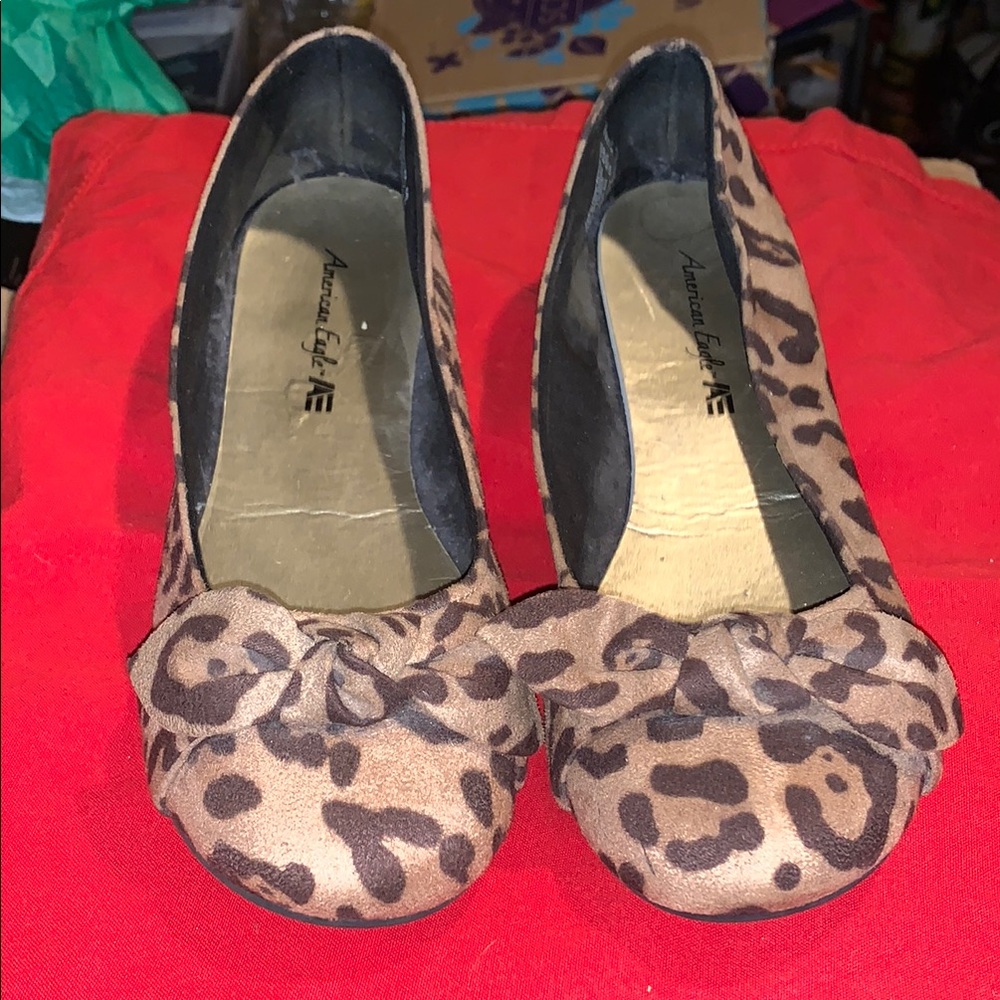 American Eagle Leopard Print Shoes Size 8W